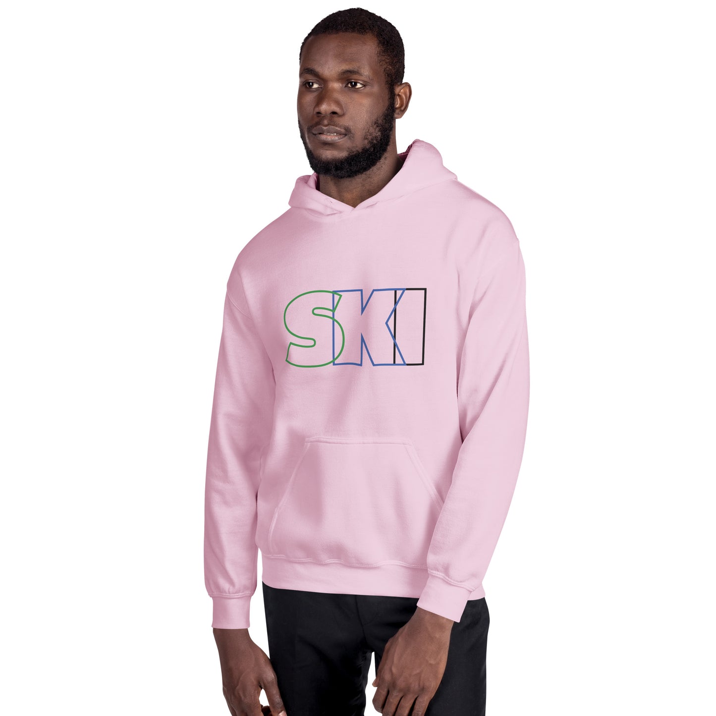 CS0052 - 01004 - SKI Outlined Unisex Hoodie