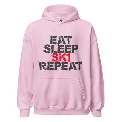 CS0048 - 01004 - Eat Sleep Ski Repeat Unisex Hoodie