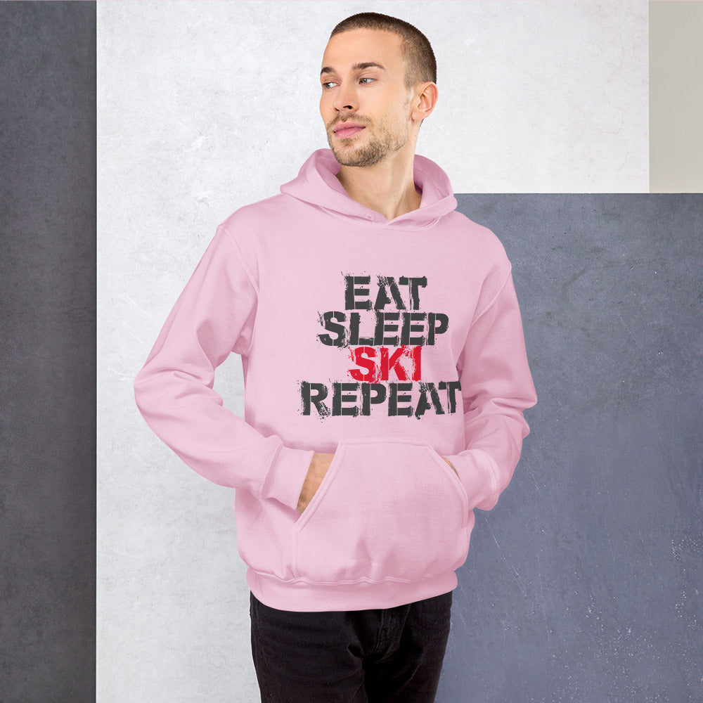 CS0048 - 01004 - Eat Sleep Ski Repeat Unisex Hoodie