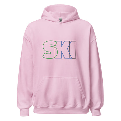 CS0052 - 01004 - SKI Outlined Unisex Hoodie