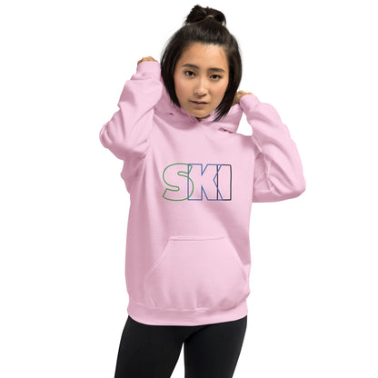 CS0052 - 01004 - SKI Outlined Unisex Hoodie