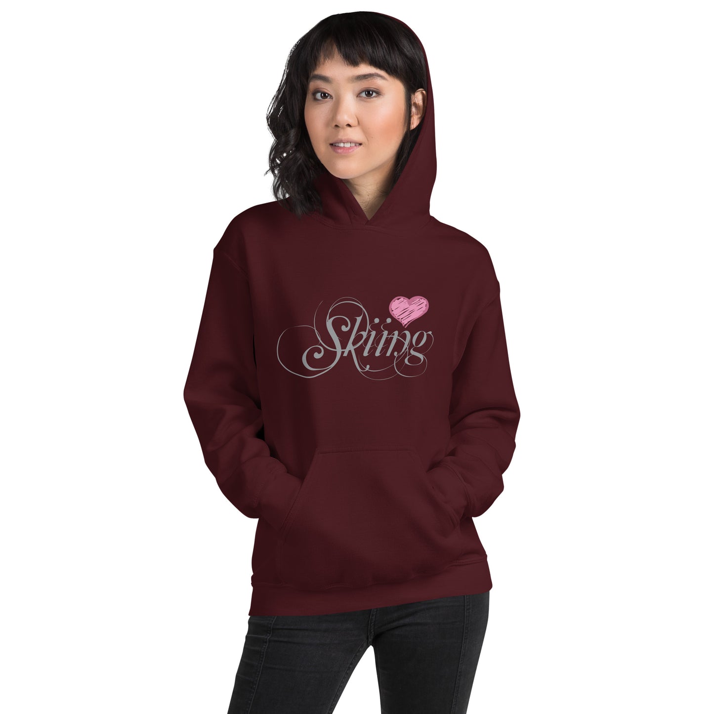 CS0047 - 02004 - Love Skiing/Women's Hoodie