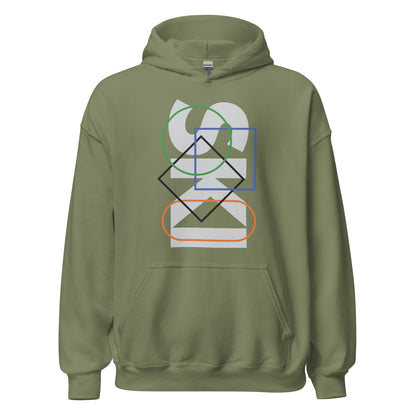 CS0044 - 01004 - SKI Icons Outlined Unisex Hoodie