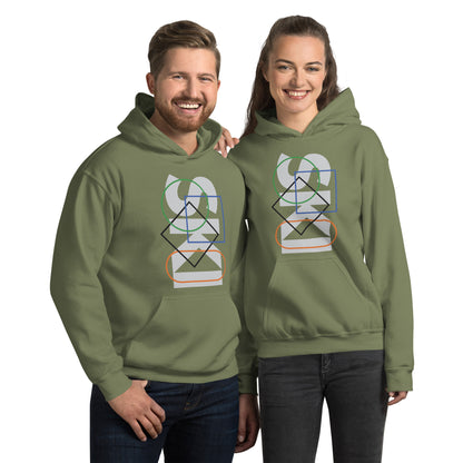 CS0044 - 01004 - SKI Icons Outlined Unisex Hoodie