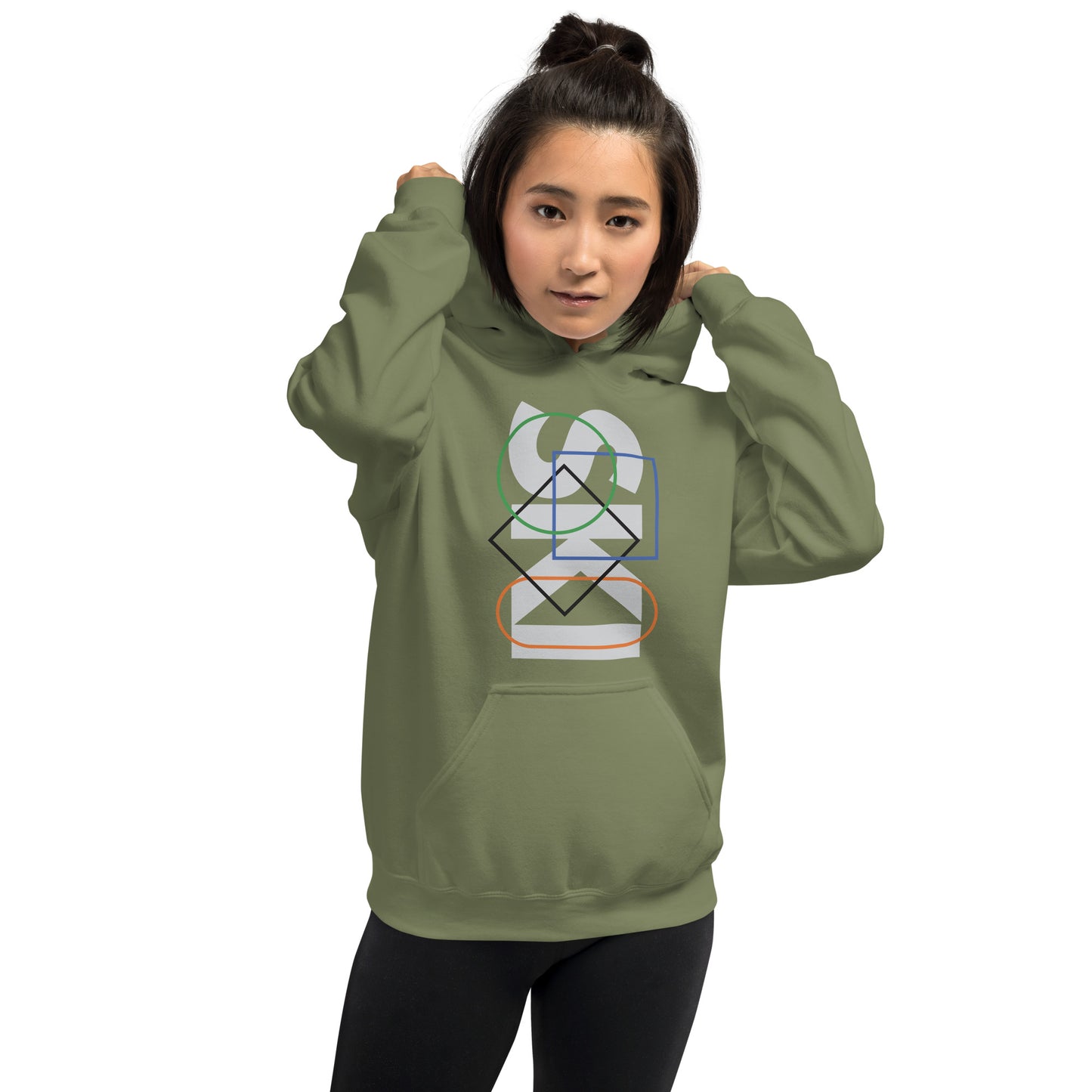 CS0044 - 01004 - SKI Icons Outlined Unisex Hoodie