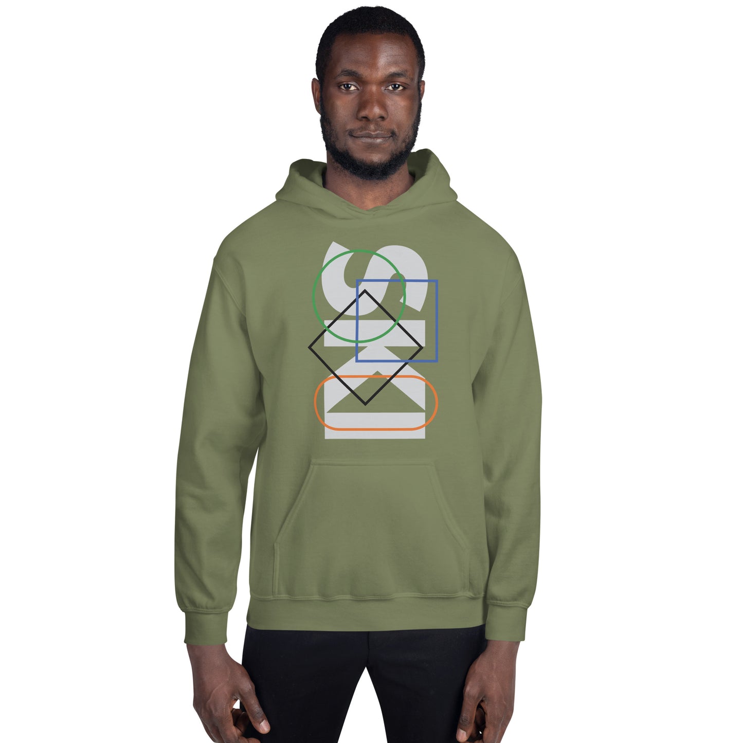 CS0044 - 01004 - SKI Icons Outlined Unisex Hoodie