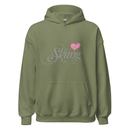 CS0047 - 02004 - Love Skiing/Women's Hoodie