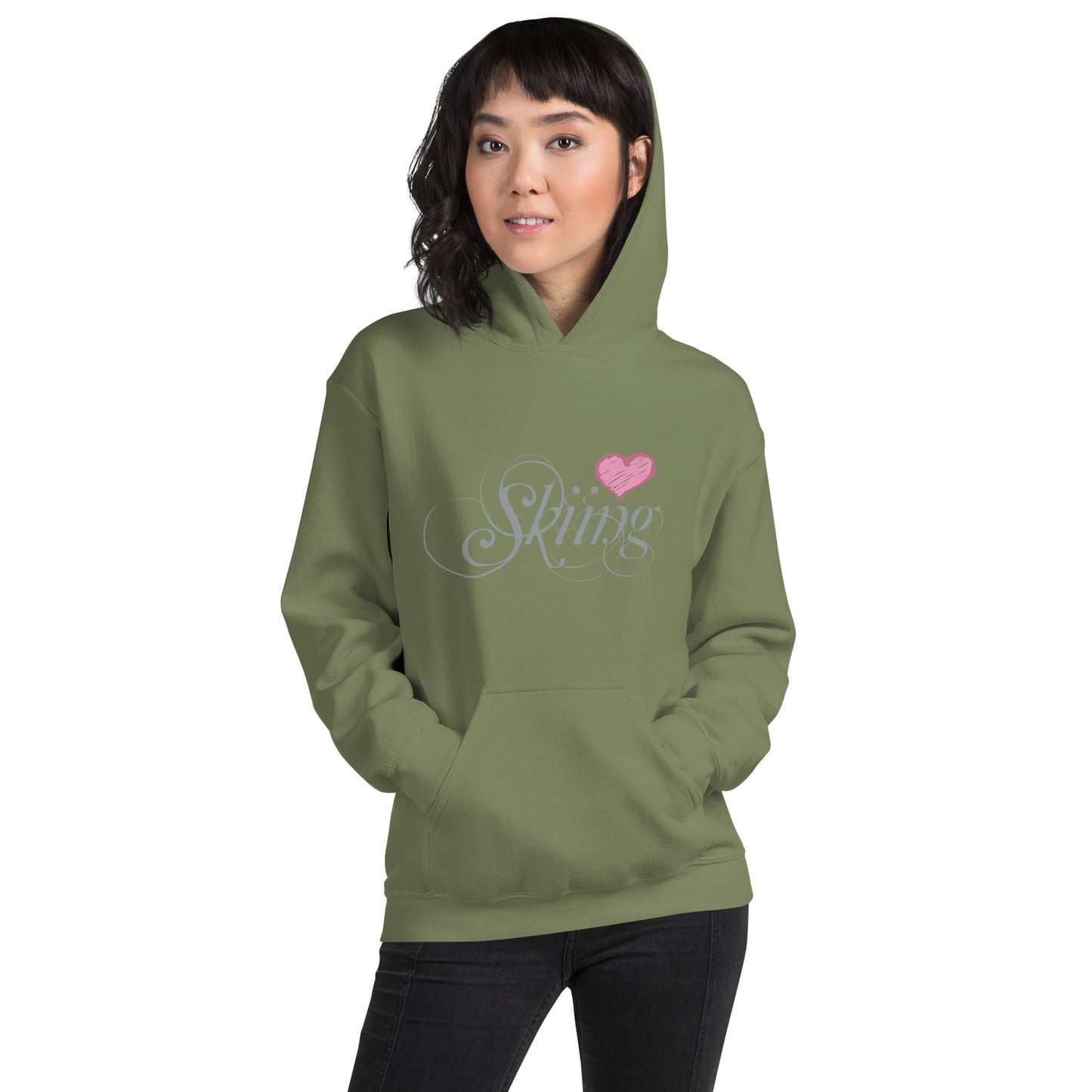 CS0047 - 02004 - Love Skiing/Women's Hoodie