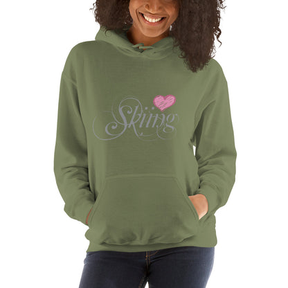 CS0047 - 02004 - Love Skiing/Women's Hoodie