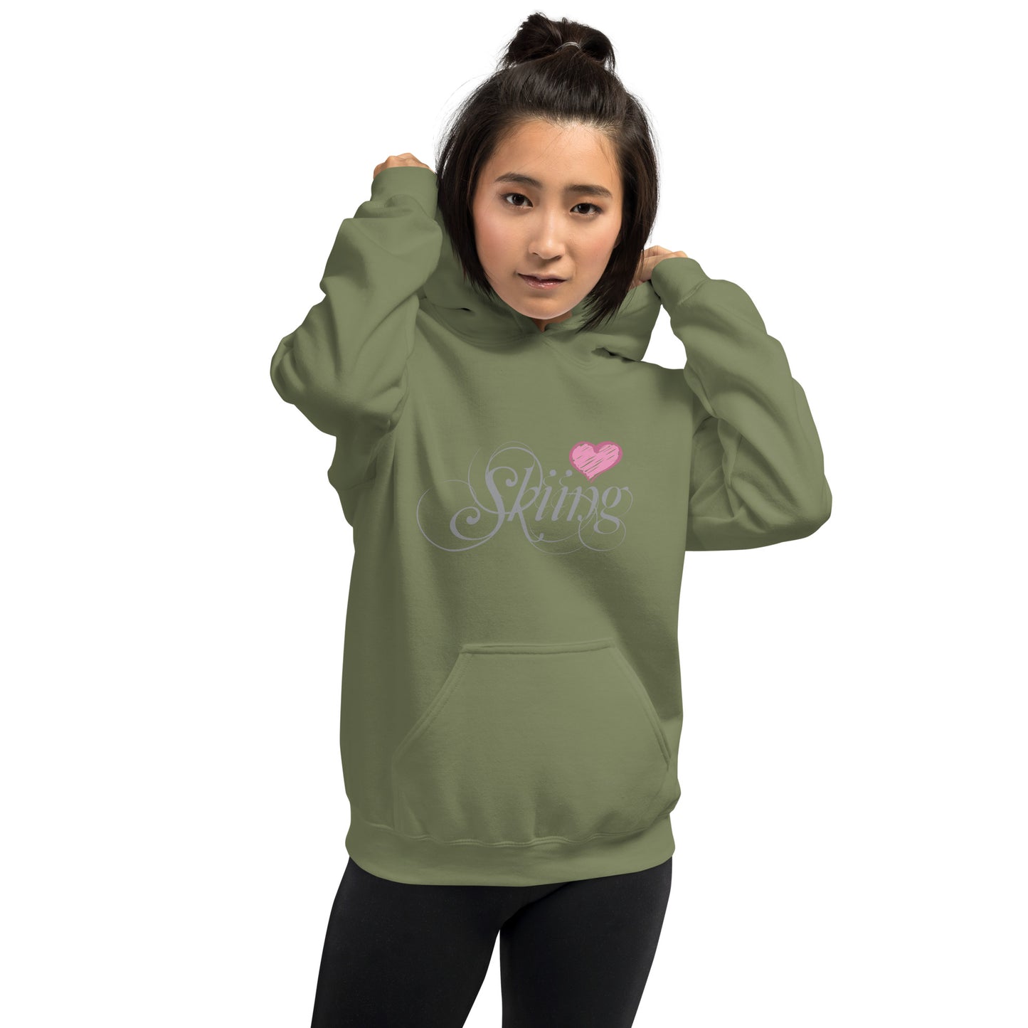 CS0047 - 02004 - Love Skiing/Women's Hoodie