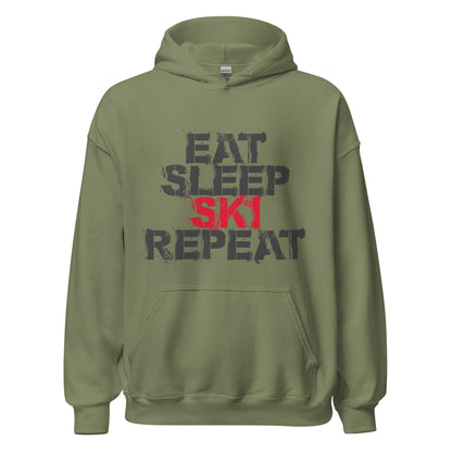 CS0048 - 01004 - Eat Sleep Ski Repeat Unisex Hoodie