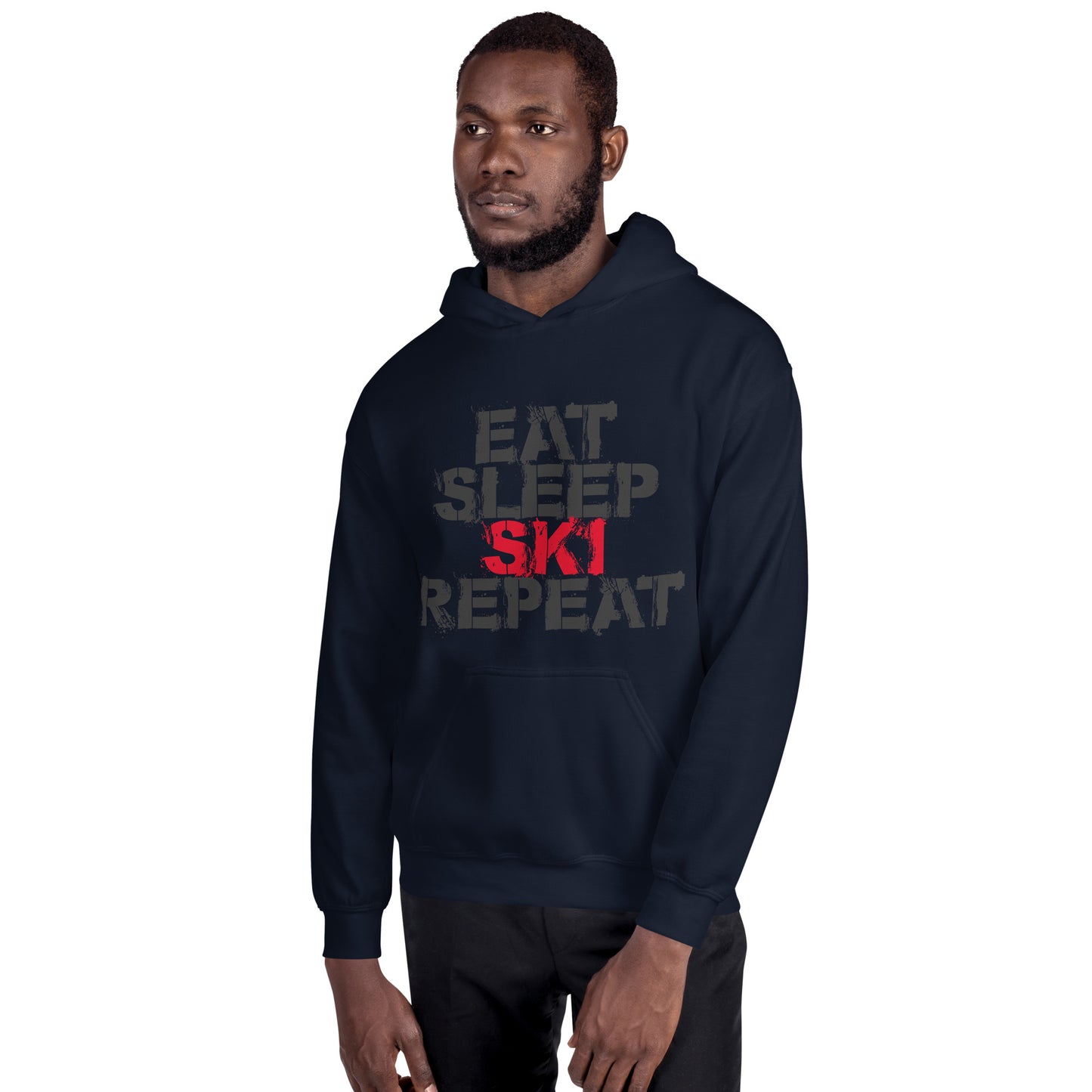 CS0048 - 01004 - Eat Sleep Ski Repeat Unisex Hoodie