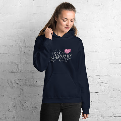 CS0047 - 02004 - Love Skiing/Women's Hoodie