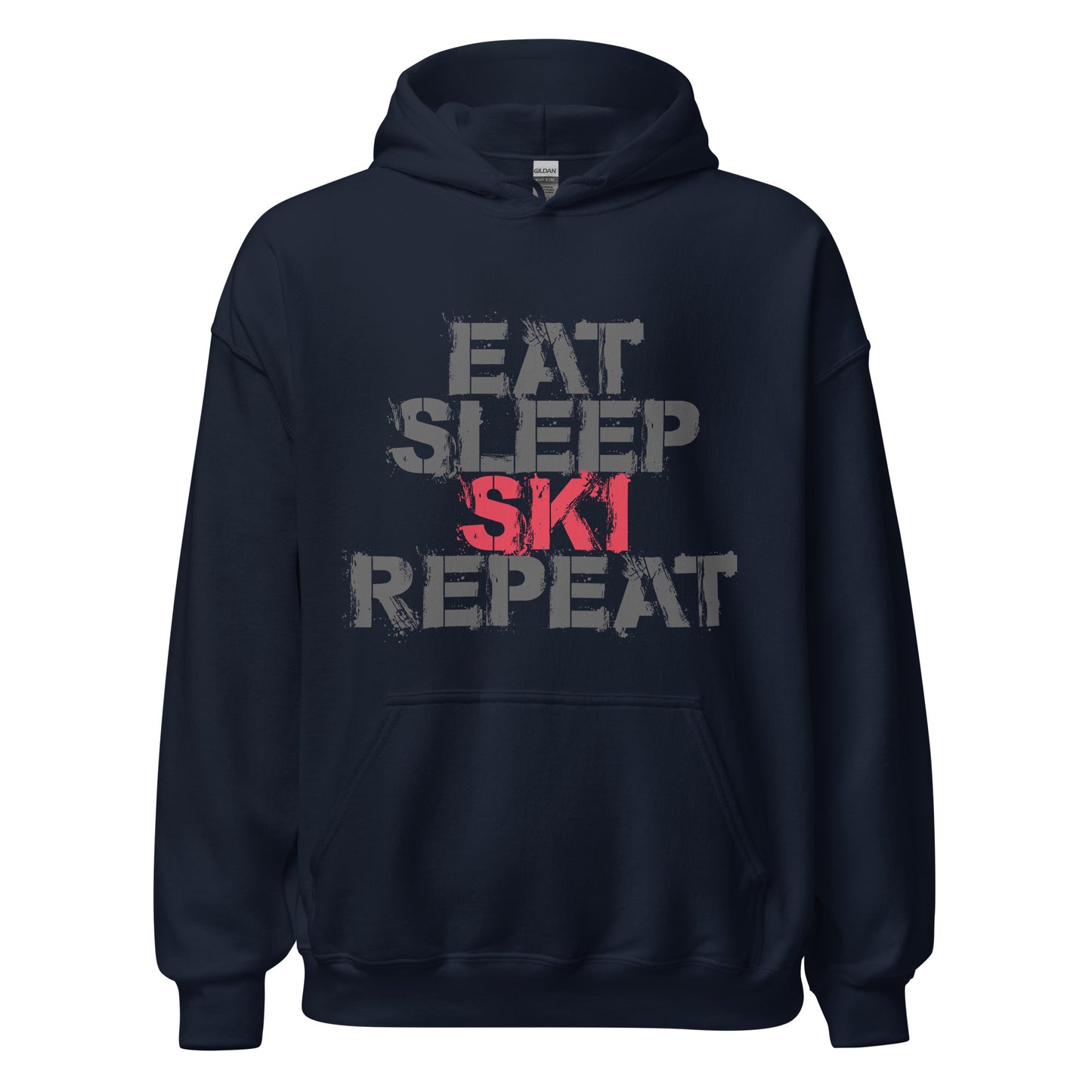 CS0048 - 01004 - Eat Sleep Ski Repeat Unisex Hoodie