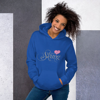 CS0047 - 02004 - Love Skiing/Women's Hoodie