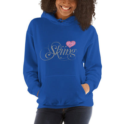 CS0047 - 02004 - Love Skiing/Women's Hoodie