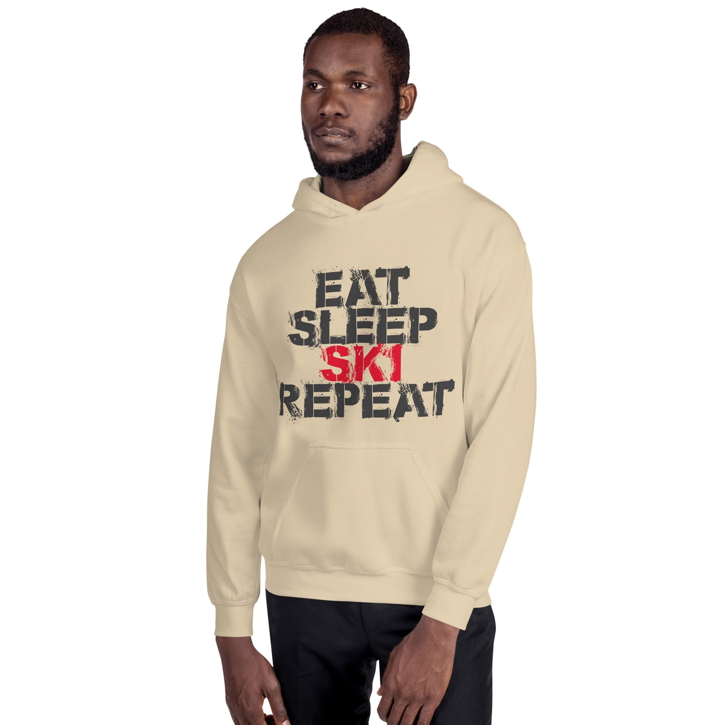 CS0048 - 01004 - Eat Sleep Ski Repeat Unisex Hoodie