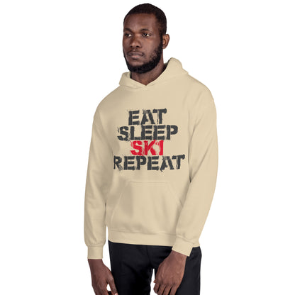 CS0048 - 01004 - Eat Sleep Ski Repeat Unisex Hoodie