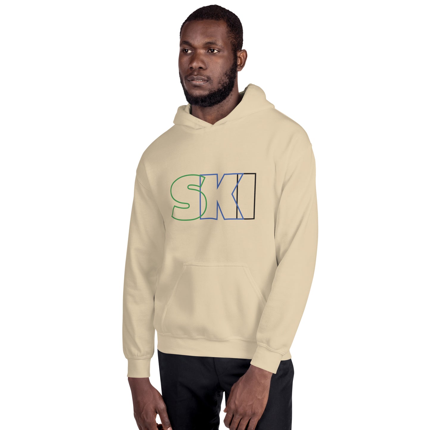 CS0052 - 01004 - SKI Outlined Unisex Hoodie