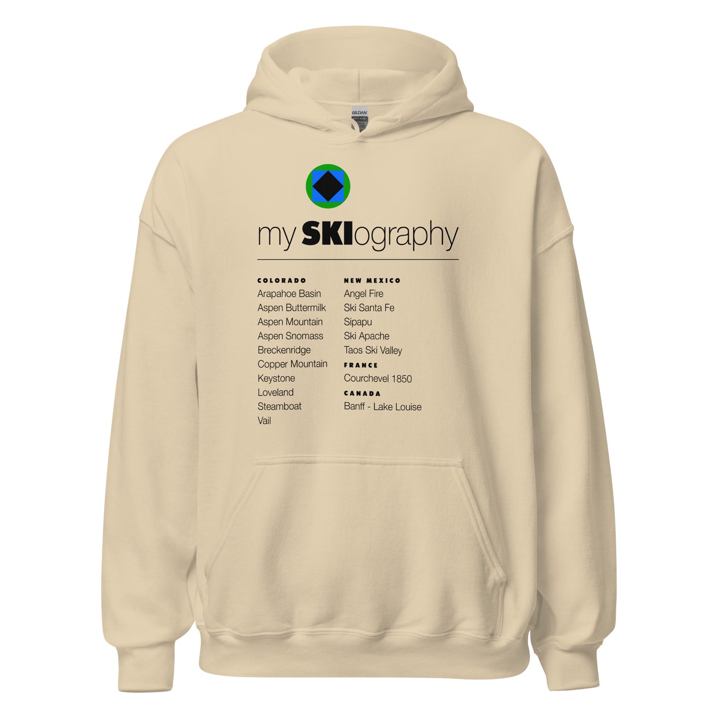 CS0001 - 01004 - mySKIography Unisex Hoodie