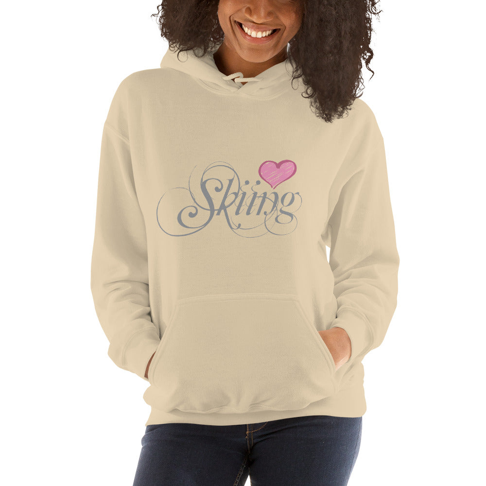 CS0047 - 02004 - Love Skiing/Women's Hoodie