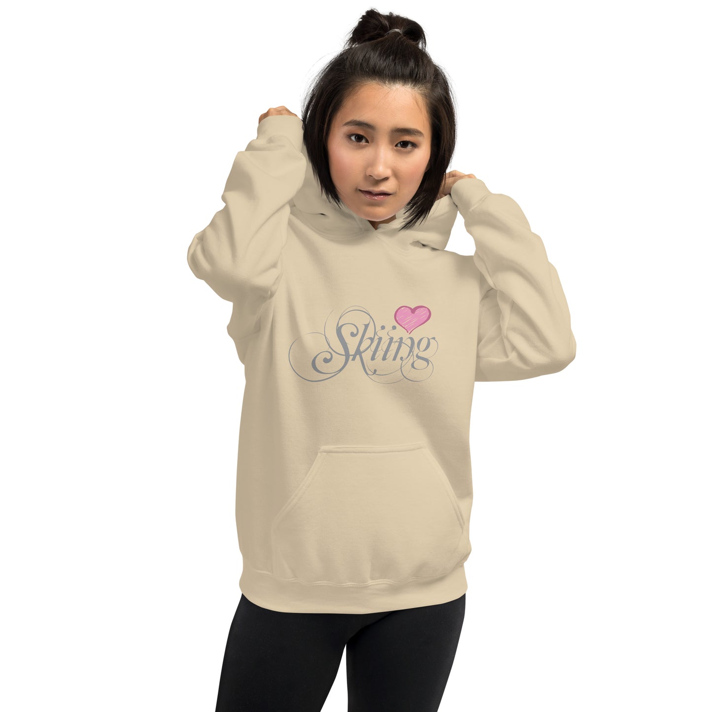 CS0047 - 02004 - Love Skiing/Women's Hoodie