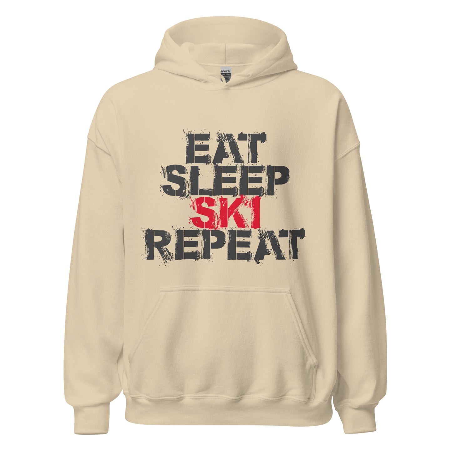 CS0048 - 01004 - Eat Sleep Ski Repeat Unisex Hoodie