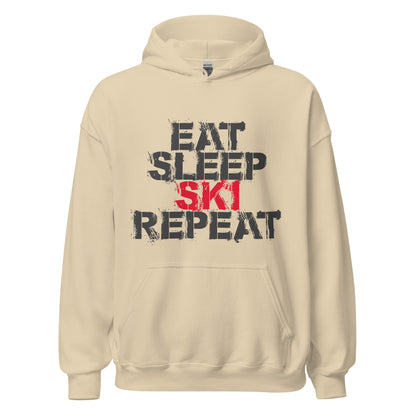 CS0048 - 01004 - Eat Sleep Ski Repeat Unisex Hoodie