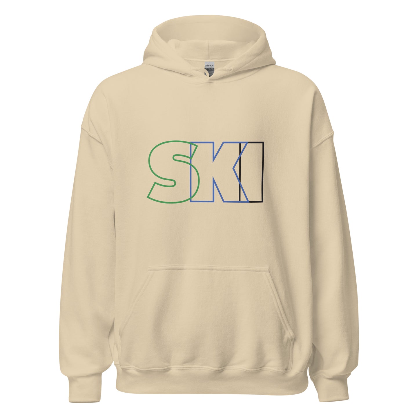 CS0052 - 01004 - SKI Outlined Unisex Hoodie