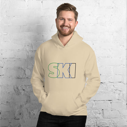 CS0052 - 01004 - SKI Outlined Unisex Hoodie