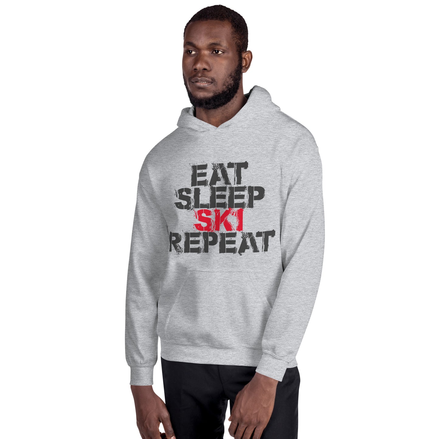 CS0048 - 01004 - Eat Sleep Ski Repeat Unisex Hoodie