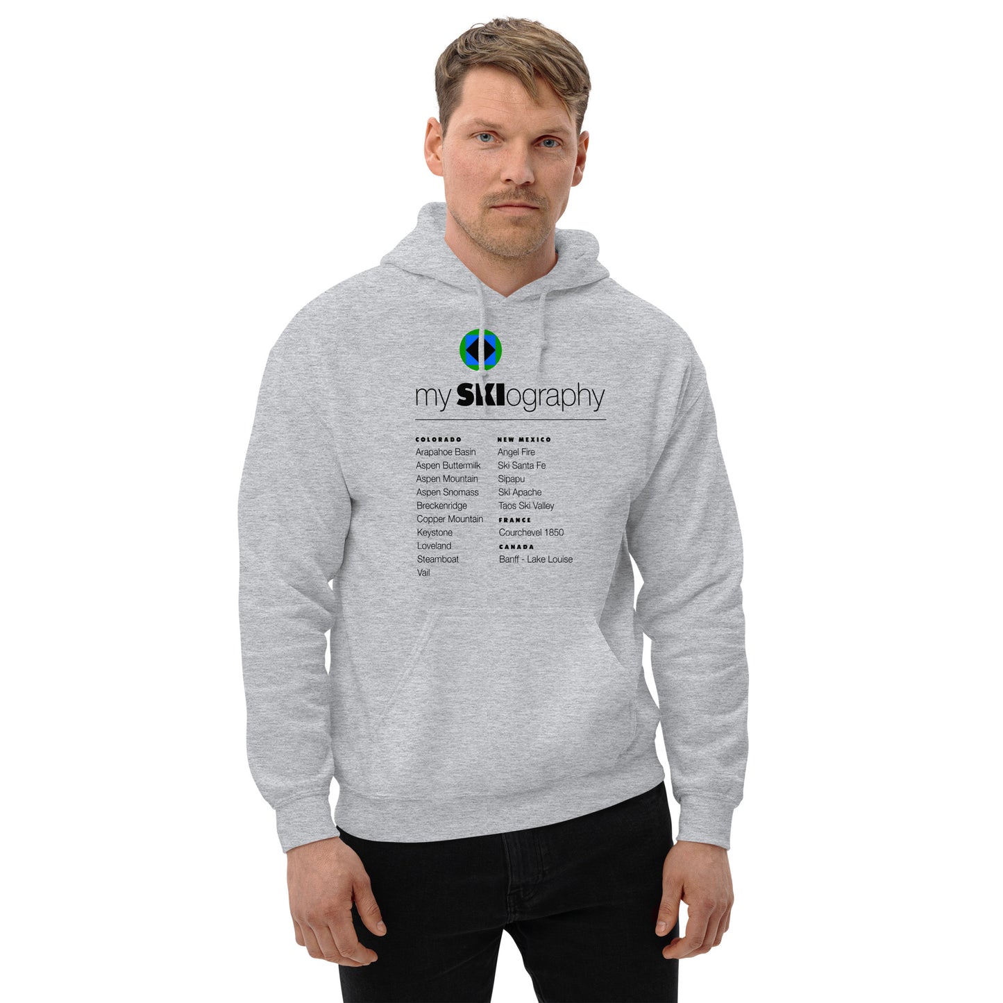 CS0001 - 01004 - mySKIography Unisex Hoodie