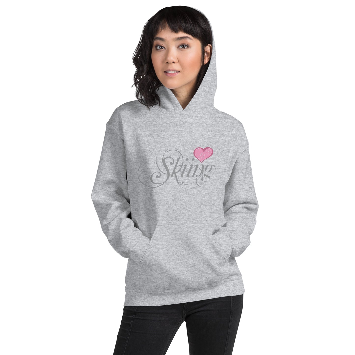 CS0047 - 02004 - Love Skiing/Women's Hoodie