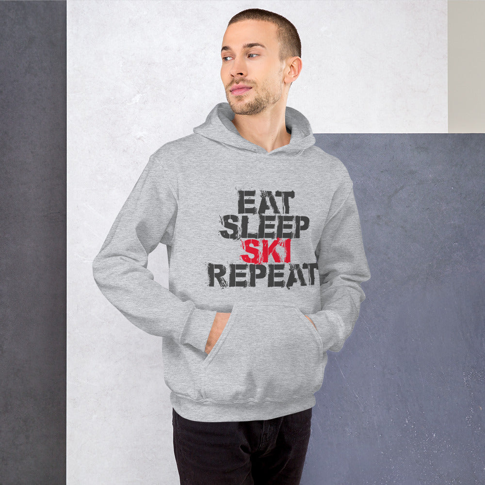 CS0048 - 01004 - Eat Sleep Ski Repeat Unisex Hoodie