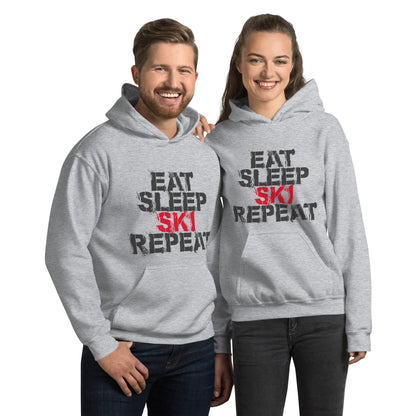 CS0048 - 01004 - Eat Sleep Ski Repeat Unisex Hoodie