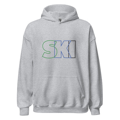 CS0052 - 01004 - SKI Outlined Unisex Hoodie