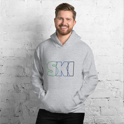 CS0052 - 01004 - SKI Outlined Unisex Hoodie