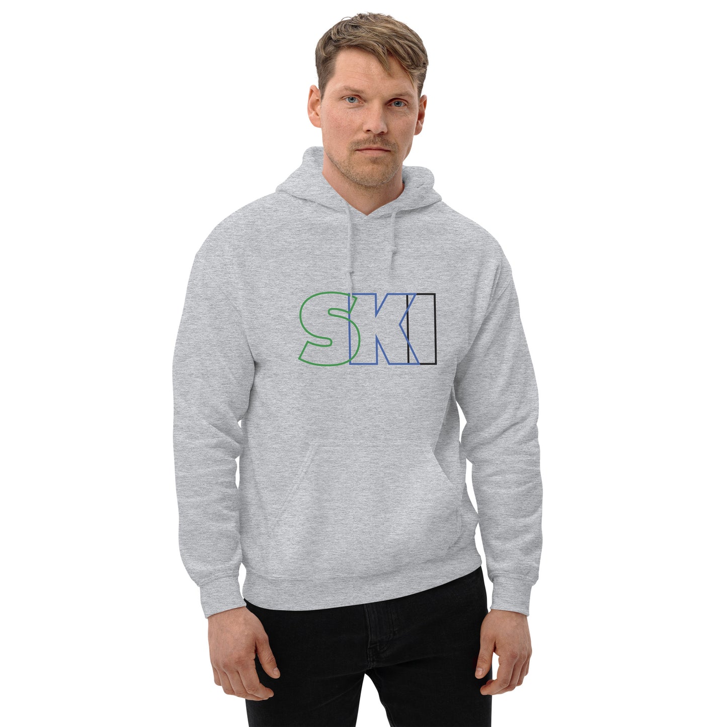 CS0052 - 01004 - SKI Outlined Unisex Hoodie