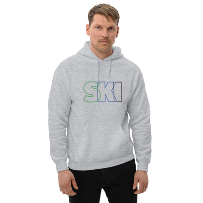 CS0052 - 01004 - SKI Outlined Unisex Hoodie