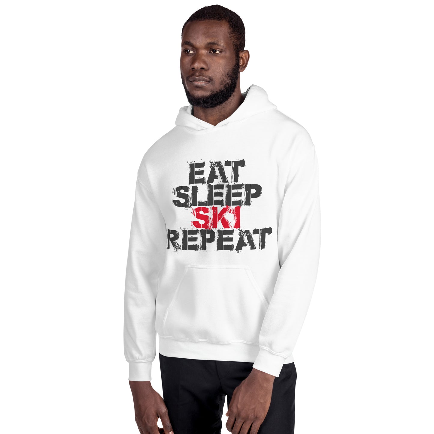 CS0048 - 01004 - Eat Sleep Ski Repeat Unisex Hoodie