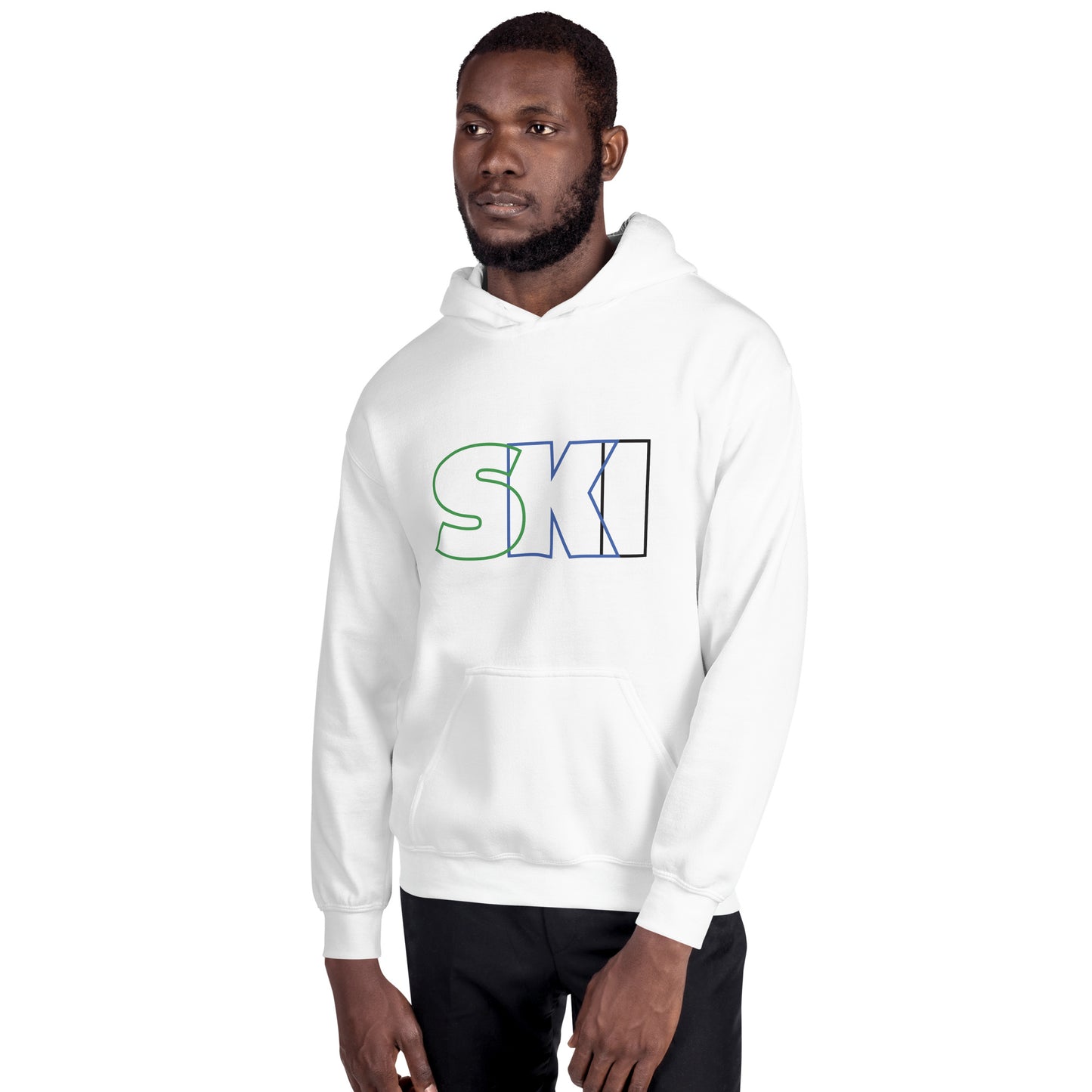 CS0052 - 01004 - SKI Outlined Unisex Hoodie