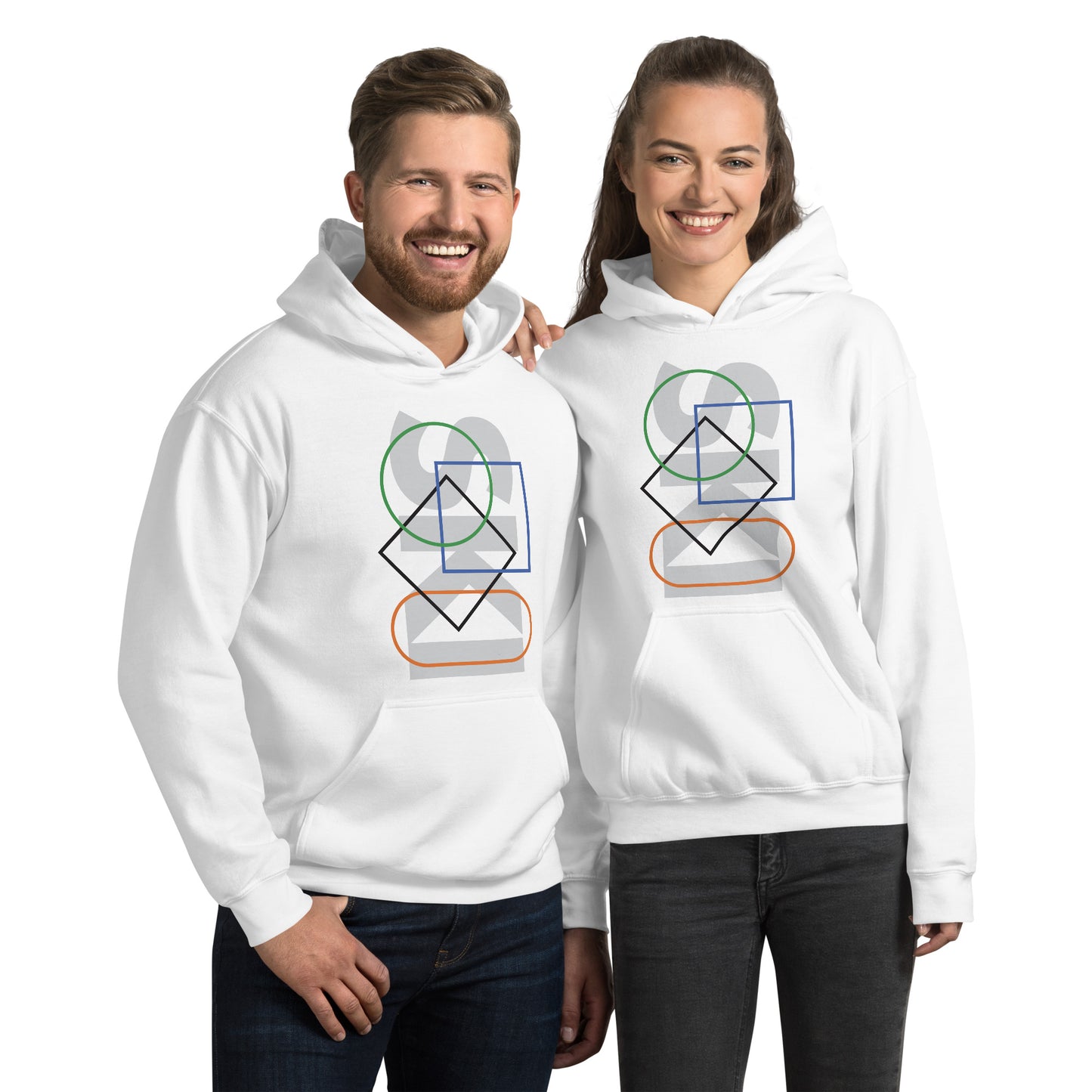 CS0044 - 01004 - SKI Icons Outlined Unisex Hoodie