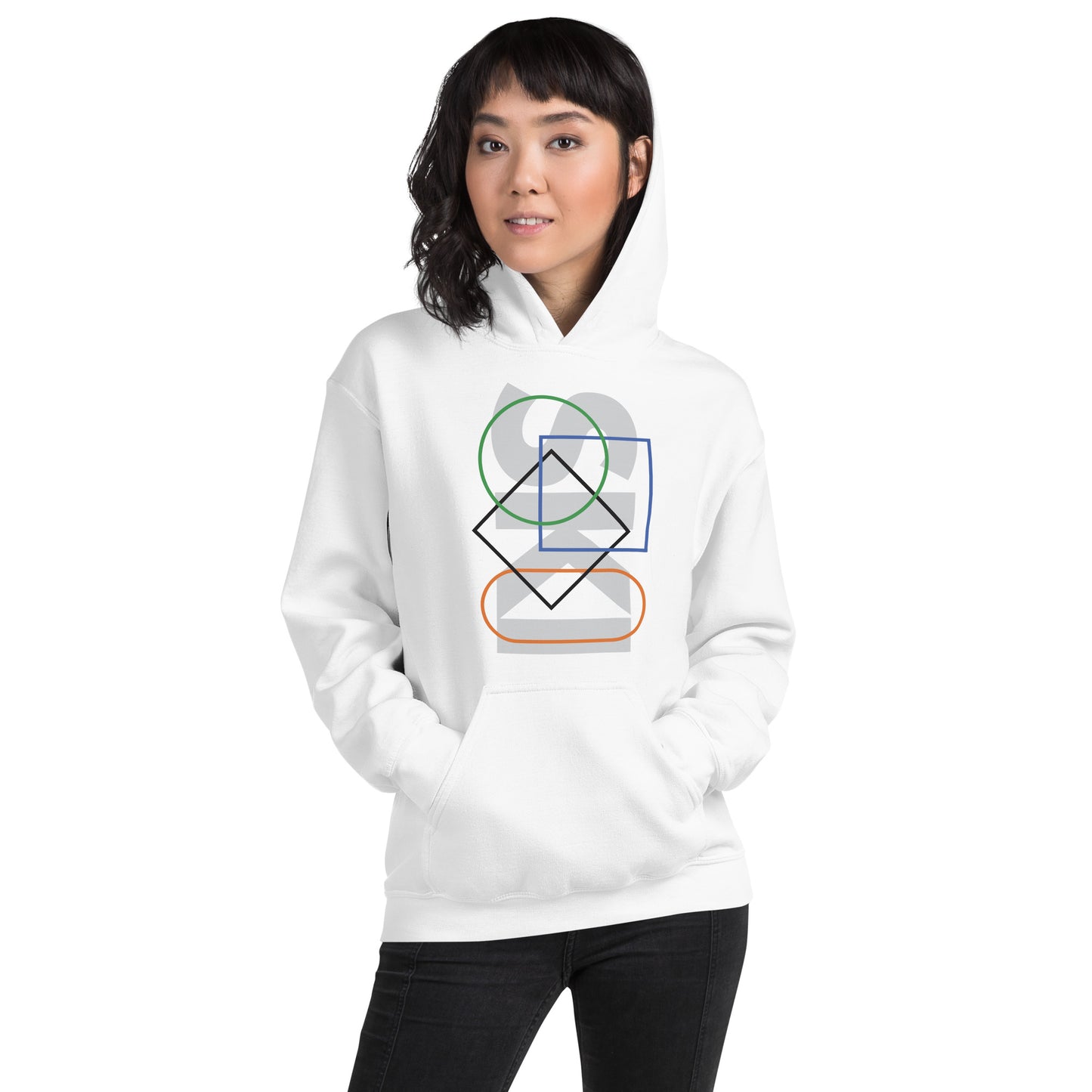 CS0044 - 01004 - SKI Icons Outlined Unisex Hoodie