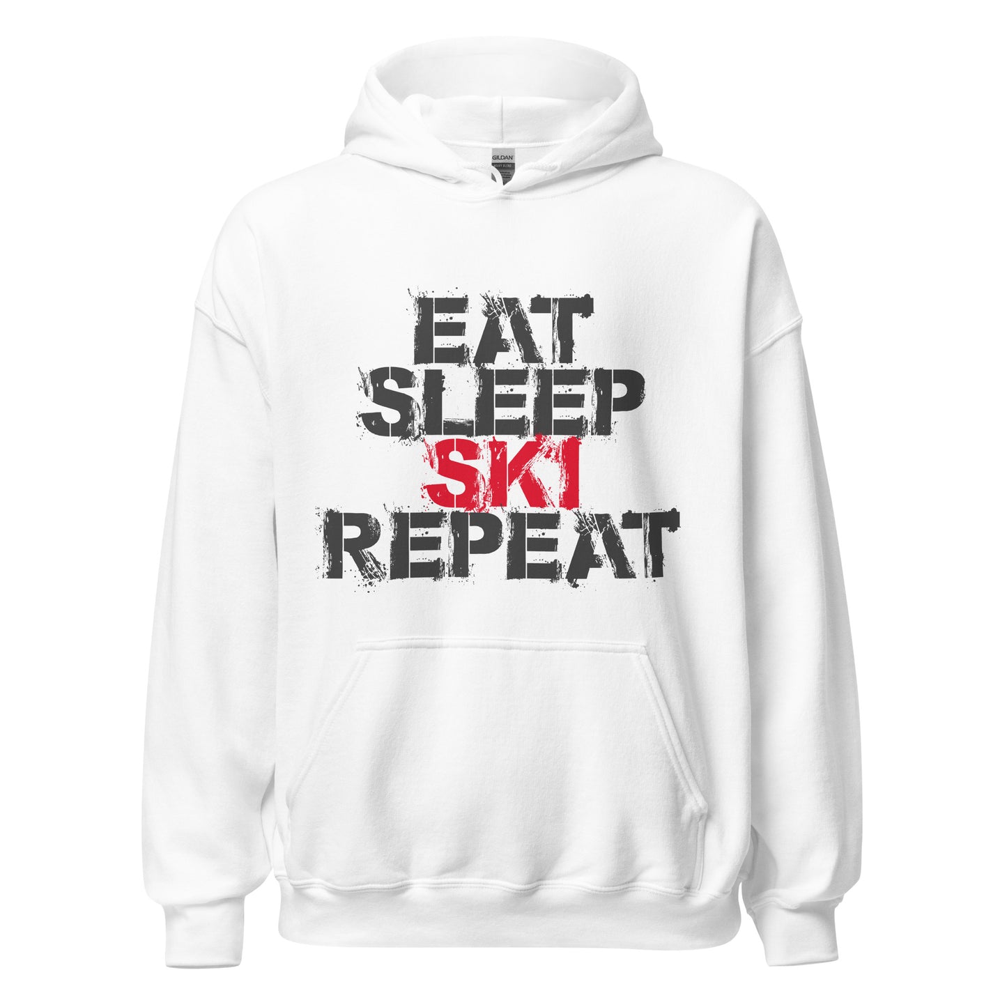 CS0048 - 01004 - Eat Sleep Ski Repeat Unisex Hoodie