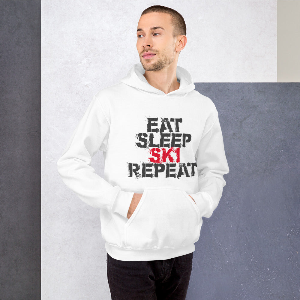 CS0048 - 01004 - Eat Sleep Ski Repeat Unisex Hoodie