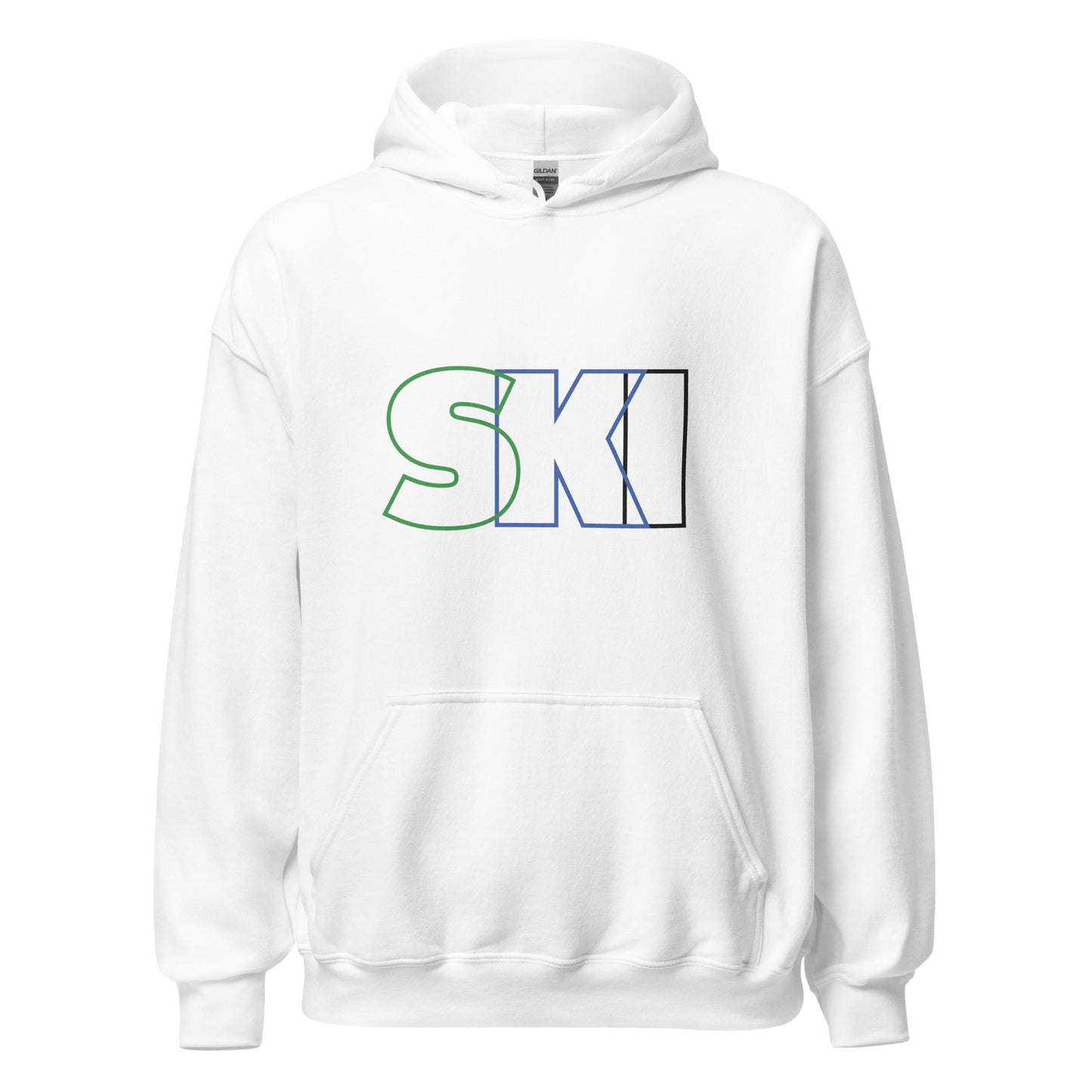 CS0052 - 01004 - SKI Outlined Unisex Hoodie