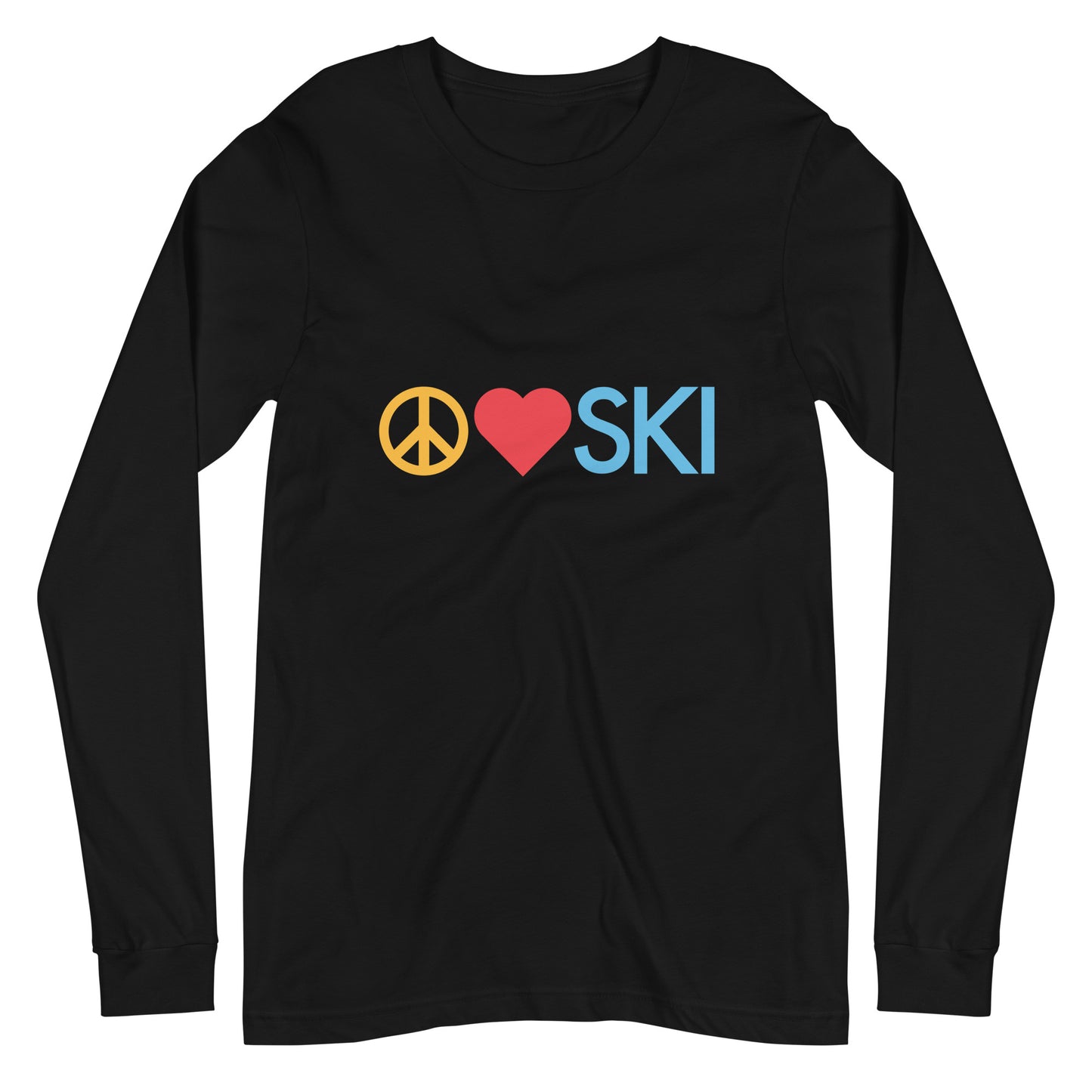 CS0026 - 02001 - Peace | Love | SKI Unisex Long Sleeve Tee