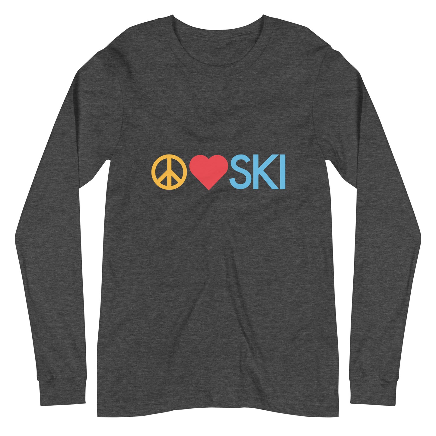 CS0026 - 02001 - Peace | Love | SKI Unisex Long Sleeve Tee