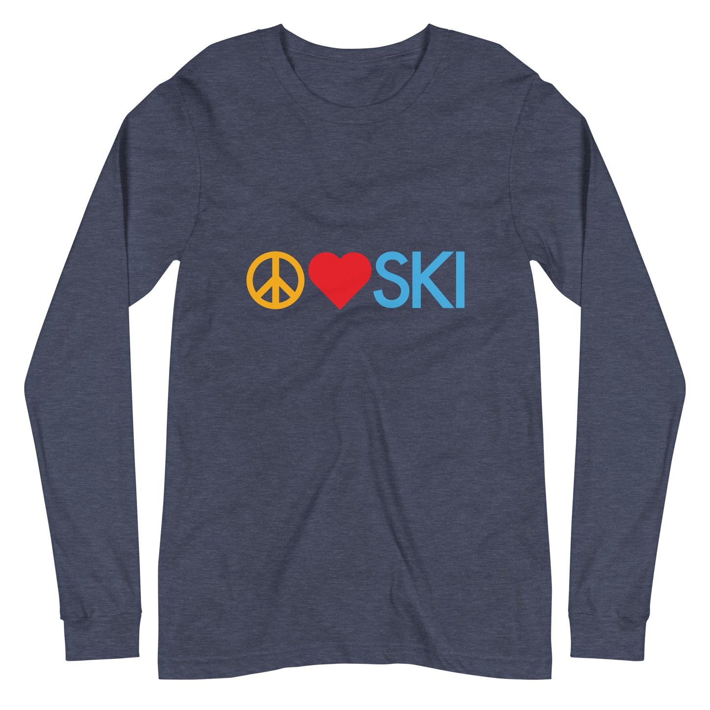 CS0026 - 02001 - Peace | Love | SKI Unisex Long Sleeve Tee