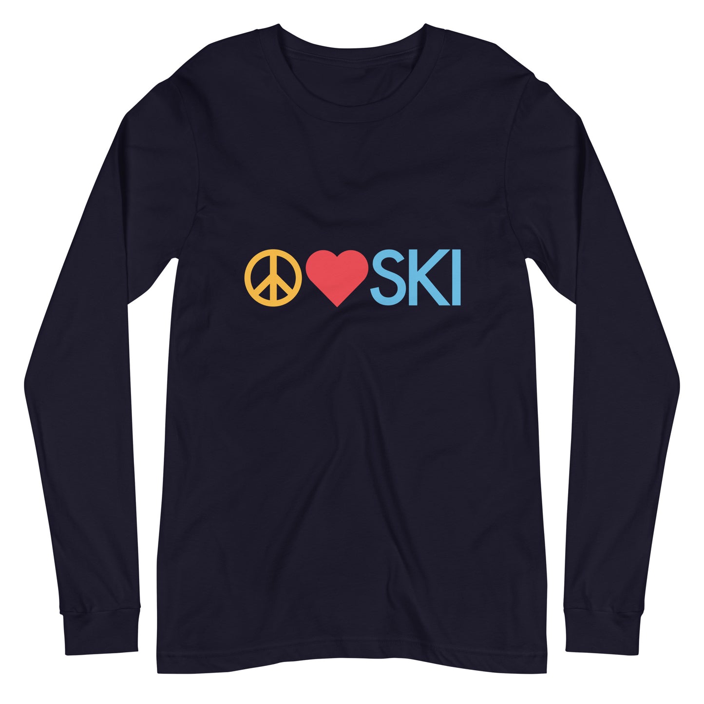 CS0026 - 02001 - Peace | Love | SKI Unisex Long Sleeve Tee